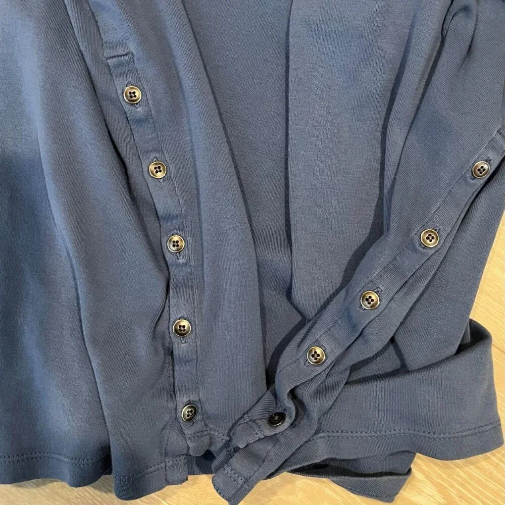 J Jill Perfect Pima blue cotton tunic - Picture 5 of 6